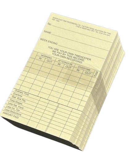 Weekly Clocking-In Card (Pack of 1000)